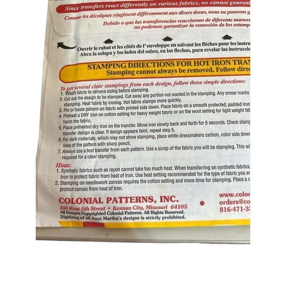 Aunt Marthas Hot Iron Transfers Proud To Be An American Embroidery Vintage 4022 - Picture 3 of 5